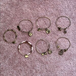 Alex and Ani Gold Charm Bracelet Collection